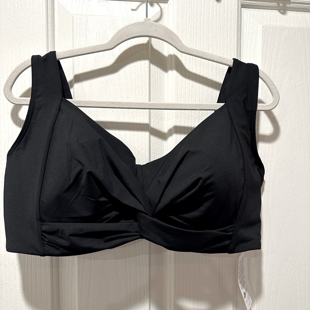 Land’s End Swim Bikini Top Back size 18 W G cup w/underwire. NWT.